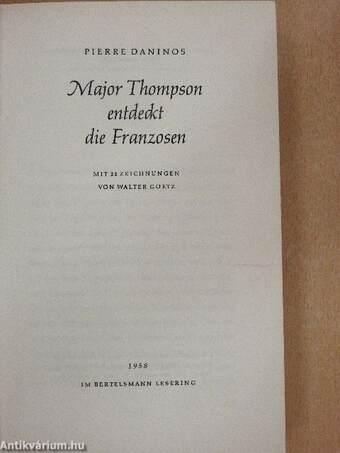 Major Thompson entdeckt die Franzosen