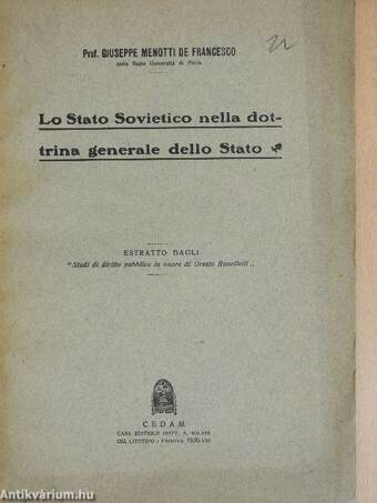 Lo Stato Sovietico nella dottrina generale dello Stato