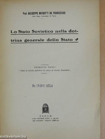 Lo Stato Sovietico nella dottrina generale dello Stato