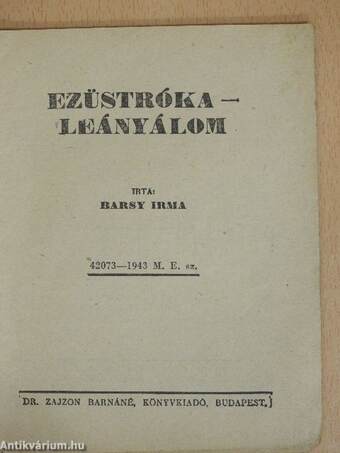 Ezüstróka - leányálom