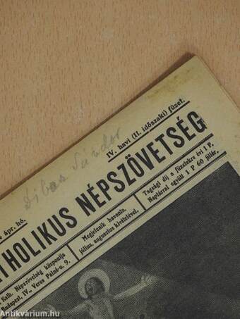 Katholikus Népszövetség 1934. április