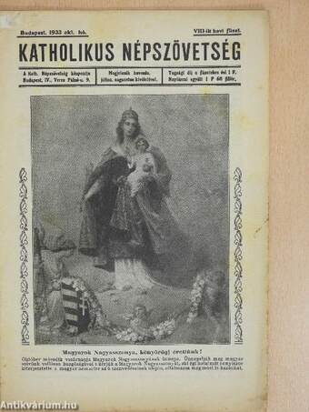 Katholikus Népszövetség 1933. október