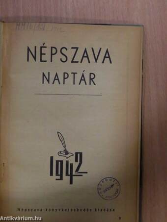 Népszava naptár 1942