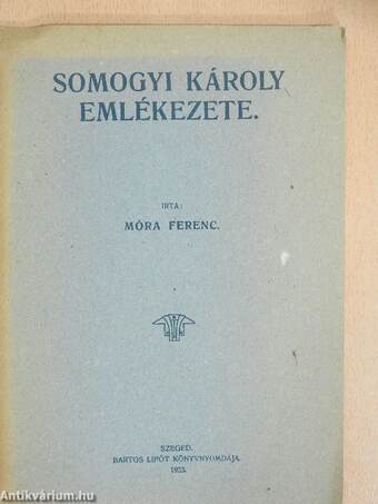 Somogyi Károly emlékezete