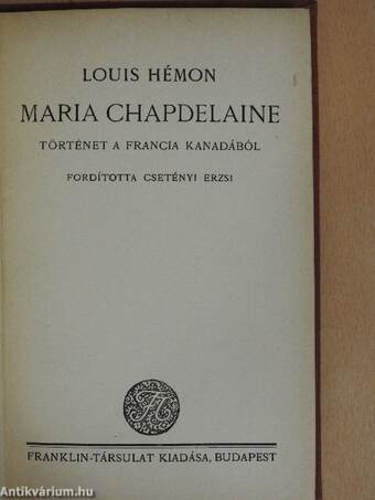 Maria Chapdelaine