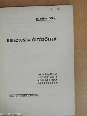 Krisztusba öltözötten