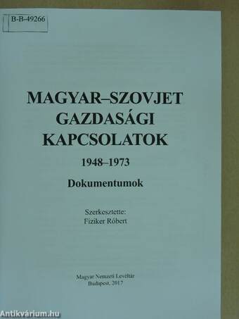 Magyar-szovjet gazdasági kapcsolatok