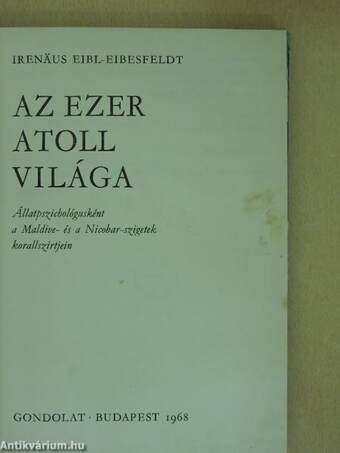 Az ezer atoll világa