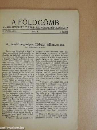 A Földgömb 1932. május