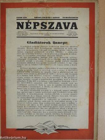 Népszava 1928. április 8.