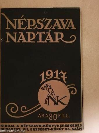 Népszava naptára 1917