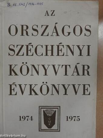 Az Országos Széchényi Könyvtár Évkönyve 1974-1975