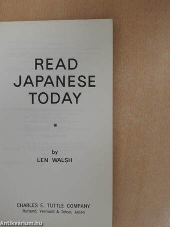 Read Japanese Today