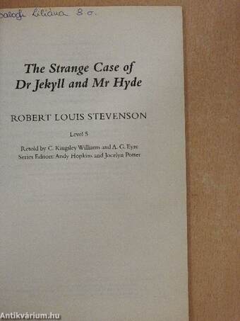 The Strange Case of Dr Jekyll and Mr Hyde