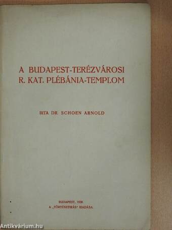 A Budapest-terézvárosi r. kat. plébánia-templom