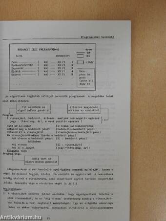 Módszeres programozás: Programozási bevezető