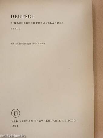 Deutsch - Ein Lehrbuch für Ausländer 2.