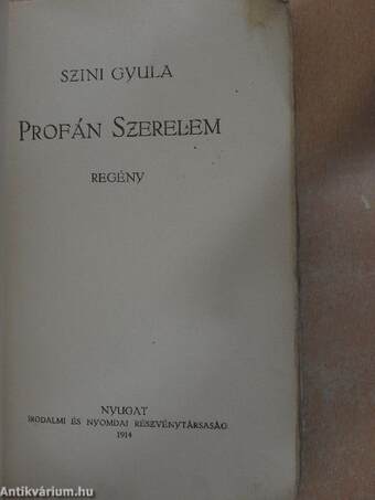 Profán szerelem