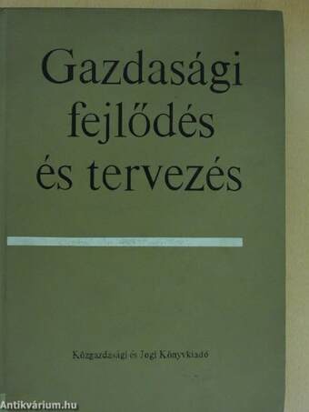 Gazdasági fejlődés és tervezés