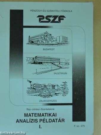 Matematikai analízis példatár I. 