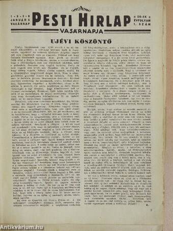 A Pesti Hirlap Vasárnapja 1936. január-december I-II. (rossz állapotú)