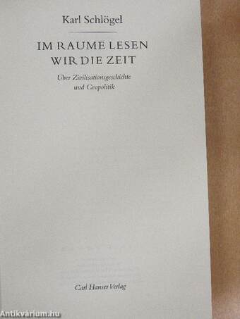 Im Raume lesen wir die Zeit