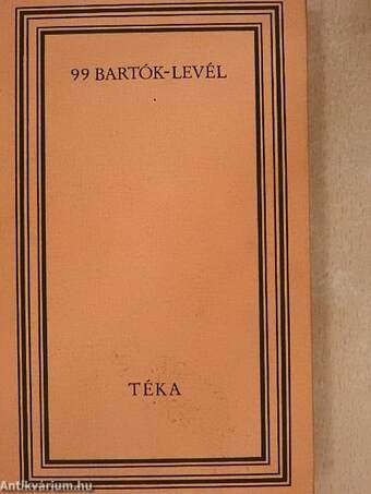 99 Bartók-levél