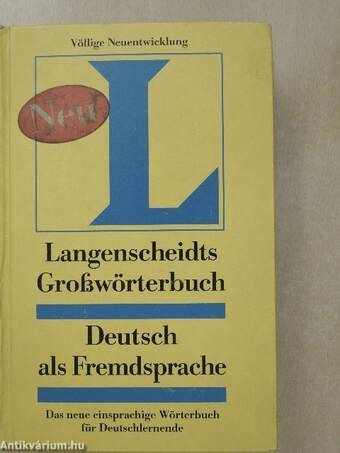 Langenscheidts Großwörterbuch Deutsch als Fremdsprache