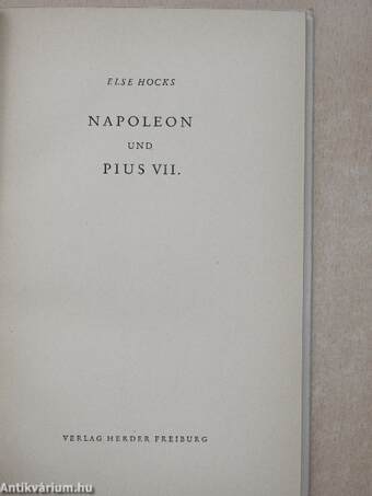 Napoleon und Pius VII.