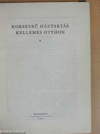 Korszerű háztartás-kellemes otthon