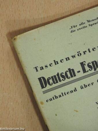 Taschenwörterbuch Deutsch-Esperanto