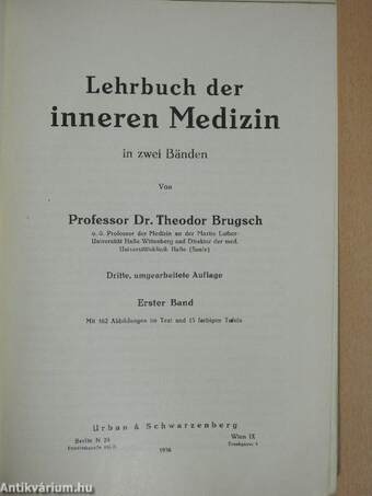 Lehrbuch der Inneren Medizin I-II.