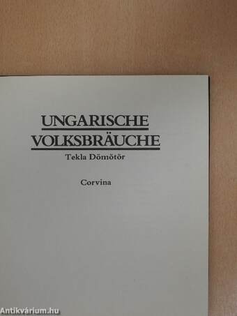 Ungarische Volksbräuche