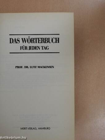 Das Wörterbuch für Jeden Tag