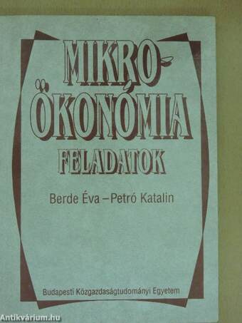 Mikroökonómia feladatok