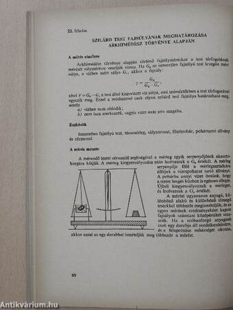 Munkafüzet a gimnáziumi fizikai mérési gyakorlatokhoz