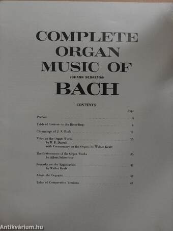 Complete Organ Music of Johann Sebastian Bach