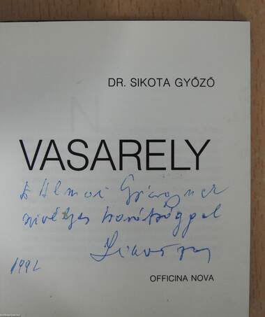 Vasarely (minikönyv) (dedikált példány)