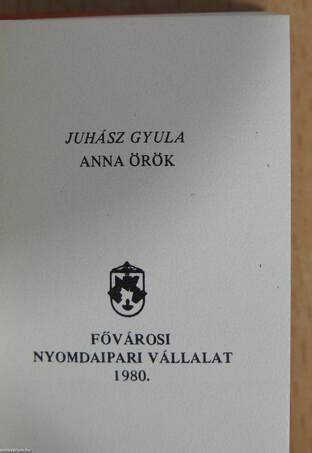 Anna örök (minikönyv)