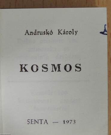 Kosmos (minikönyv) (dedikált példány)
