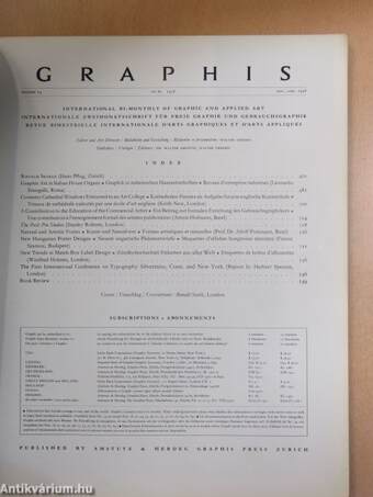 Graphis Nov./Dec. 1958