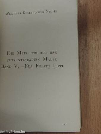 Die Meisterbilder von Fra Filippo Lippi