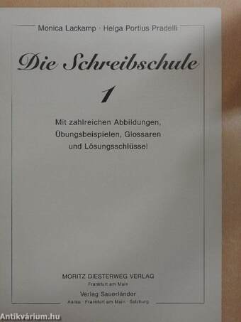 Die Schreibschule 1