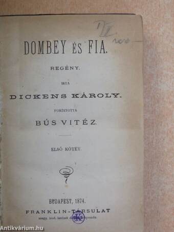 Dombey és Fia I-V. (rossz állapotú)