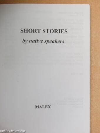 Short Stories by native speakers