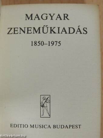 Magyar zeneműkiadás 1850-1975 (minikönyv) (számozott)