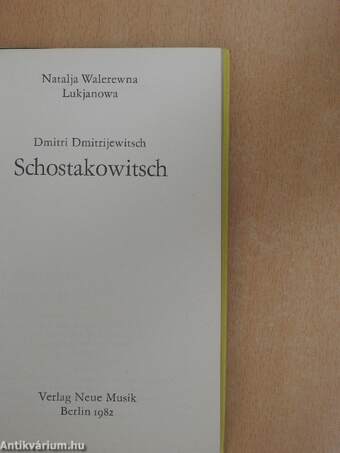 Dmitri Dmitrijewitsch Schostakowitsch