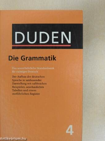 Duden - Grammatik der deutschen Gegenwartssprache