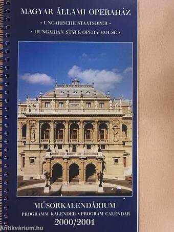 Magyar Állami Operaház - Műsorkalendárium 2000/2001