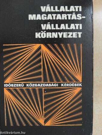 Vállalati magatartás-vállalati környezet